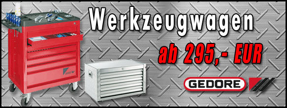 Gedore Werkzeugwagen und Werkzeugtruhen