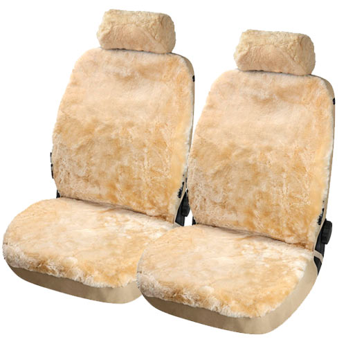 Lammfellbezug Auto Sitzbezug Sitzbezüge Lammfell Fellbezug Fell beige 