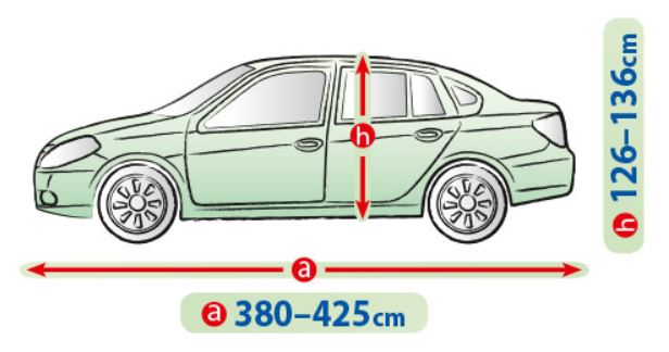 Profi Vollgarage Ganzgarage Autoabdeckung Abdeckplane Limousine 3