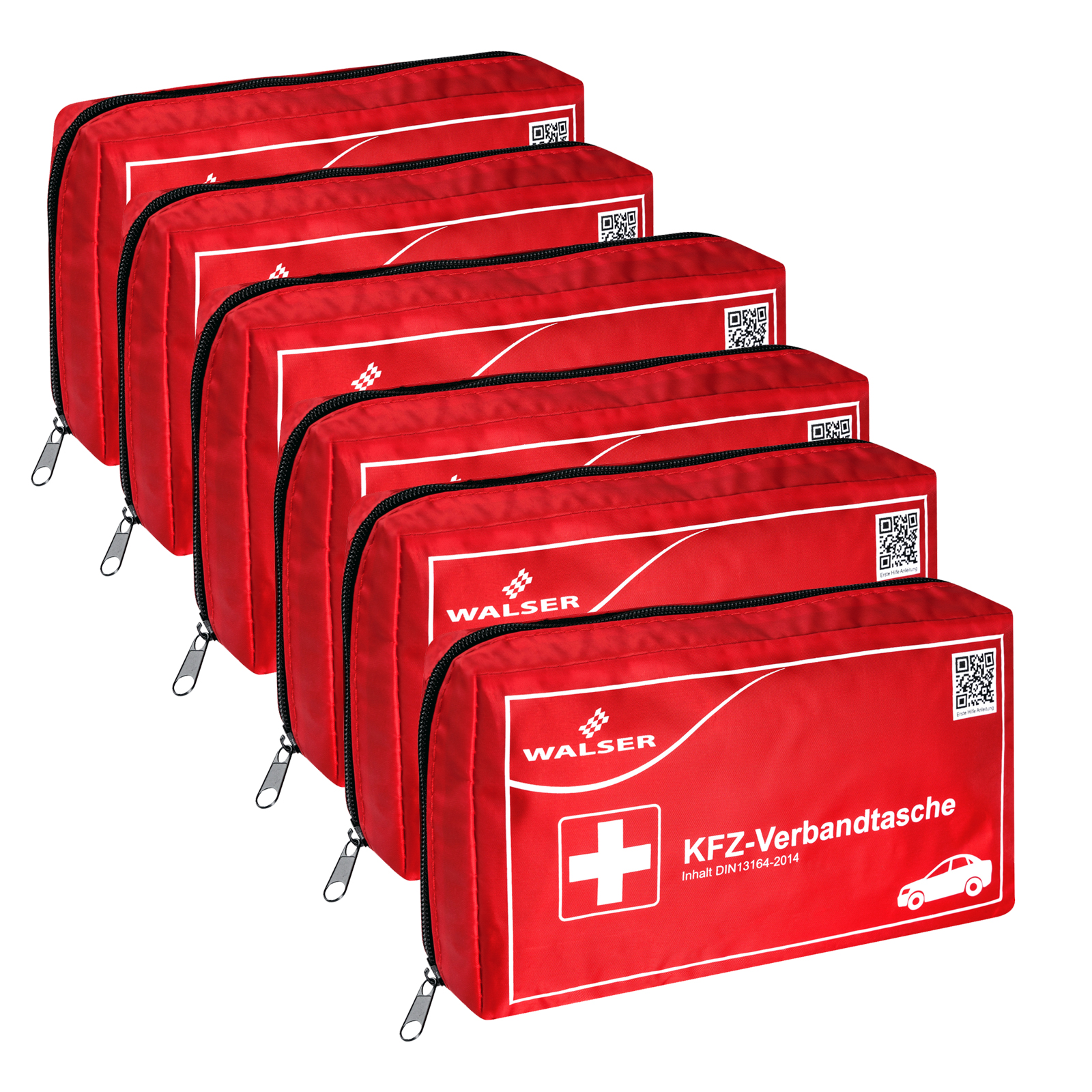 6x Verbandtasche Verbandstasche Erste-Hilfe Verbandskasten PKW DIN13164 ...