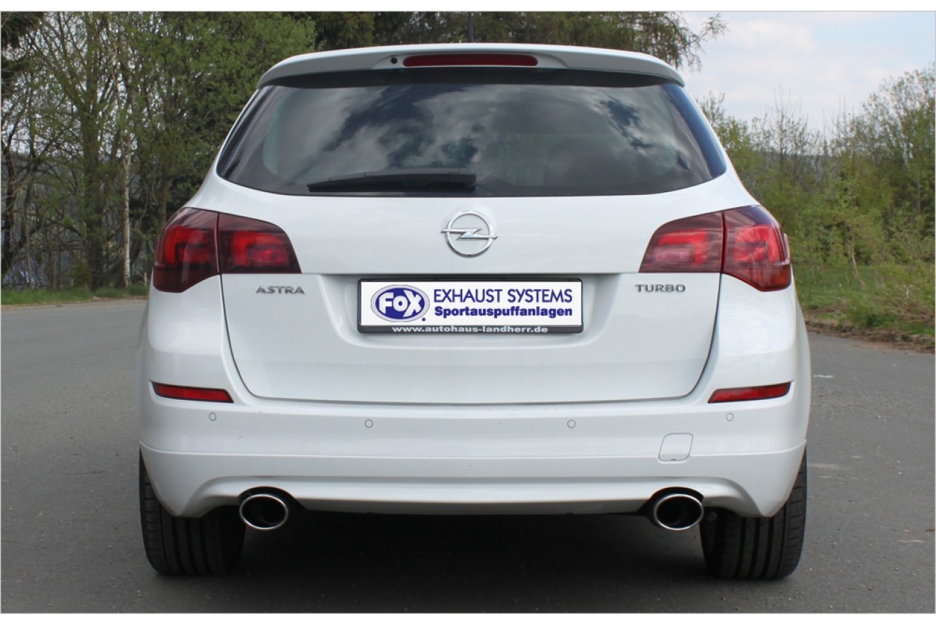 Fox Duplex Auspuff Sportauspuff Komplettanlage für Opel Astra J Sports Tourer