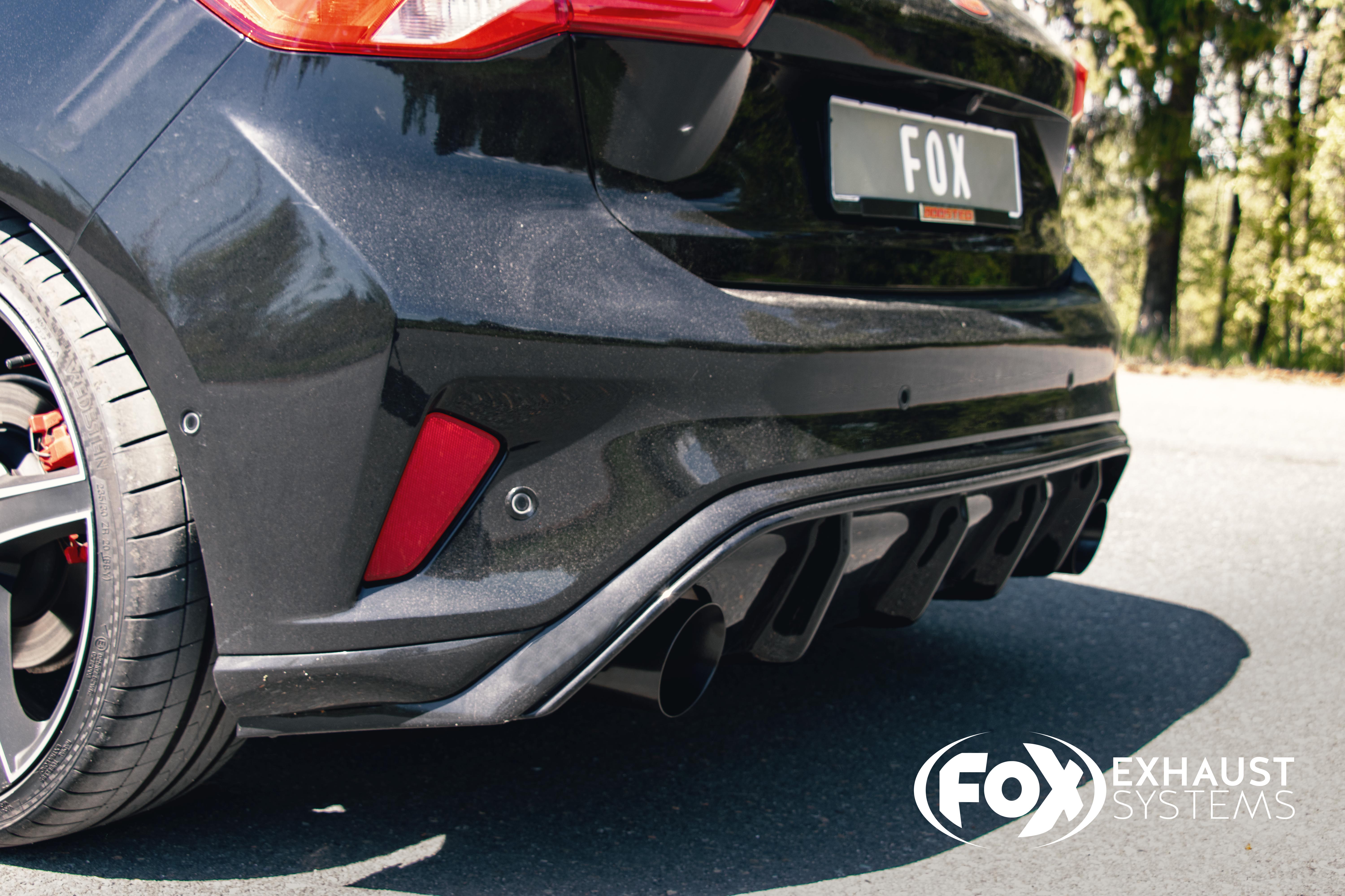 Fox Duplex Sportauspuff Endschalldämpfer für Ford Focus IV ST 2.3 ST EcoBoost