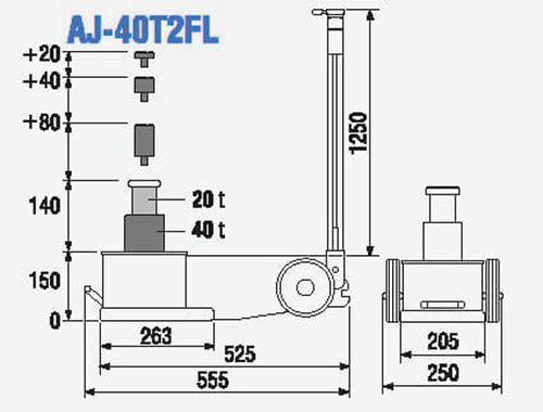 AJ-40T2FLTECHN.ZEICHNUNG