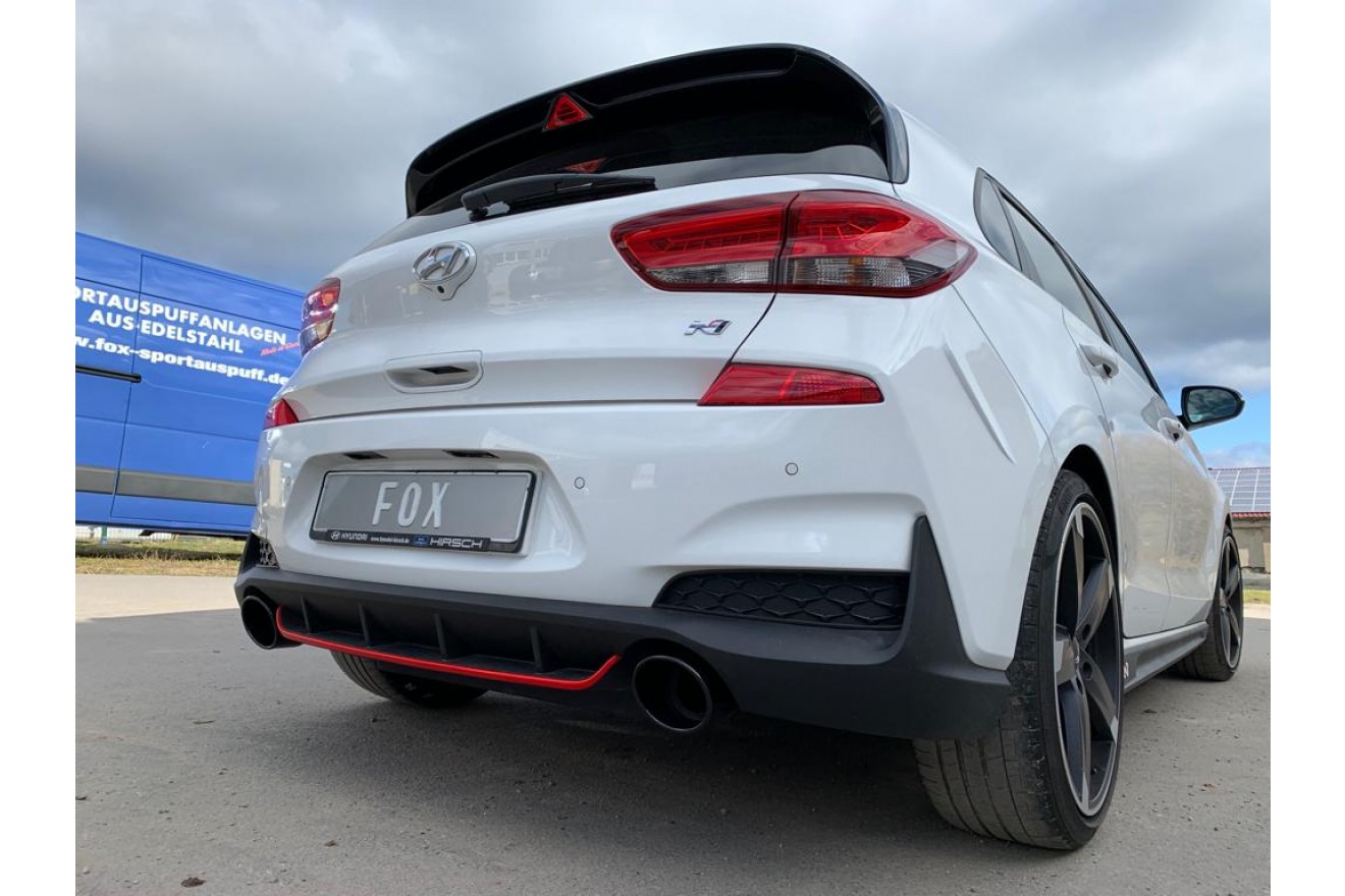 Fox Duplex Endrohrpaar für Hyundai i30N Performance + Fastback 2,0l 202kW