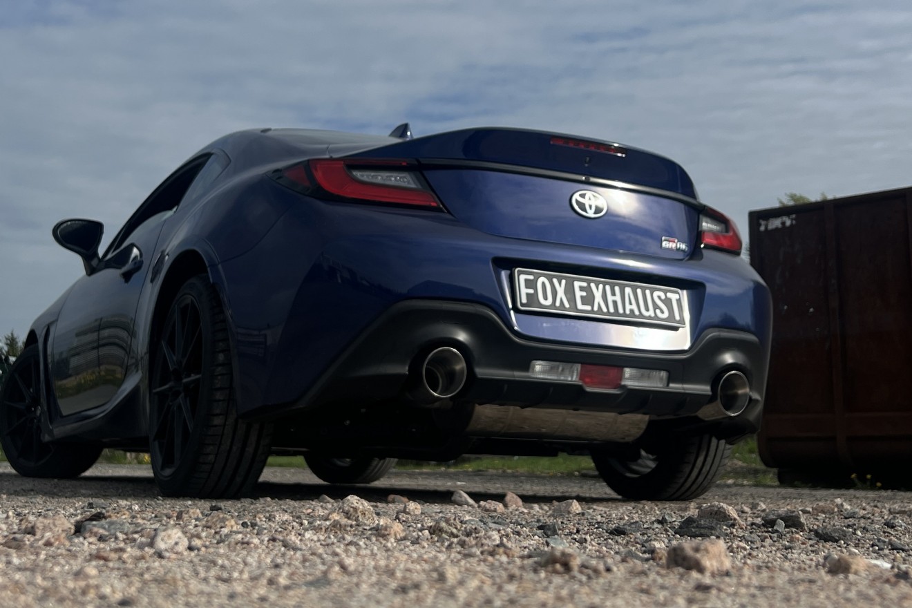 Fox Duplex Auspuff Sportauspuff Endschalldämpfer für Toyota GR86 2,4l 172kW