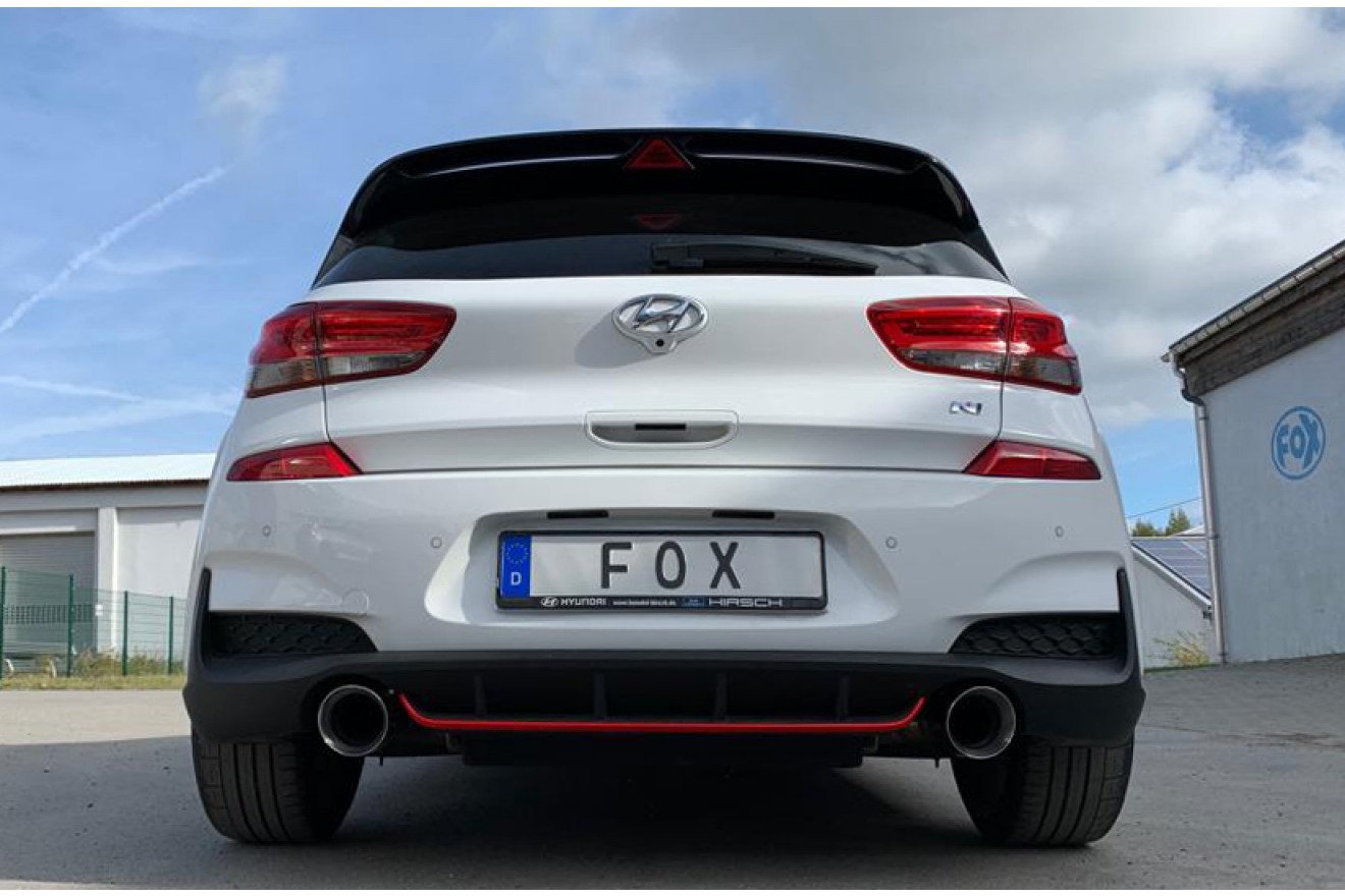 Fox Duplex Endrohrpaar für Hyundai i30N Performance + Fastback 2,0l 202kW