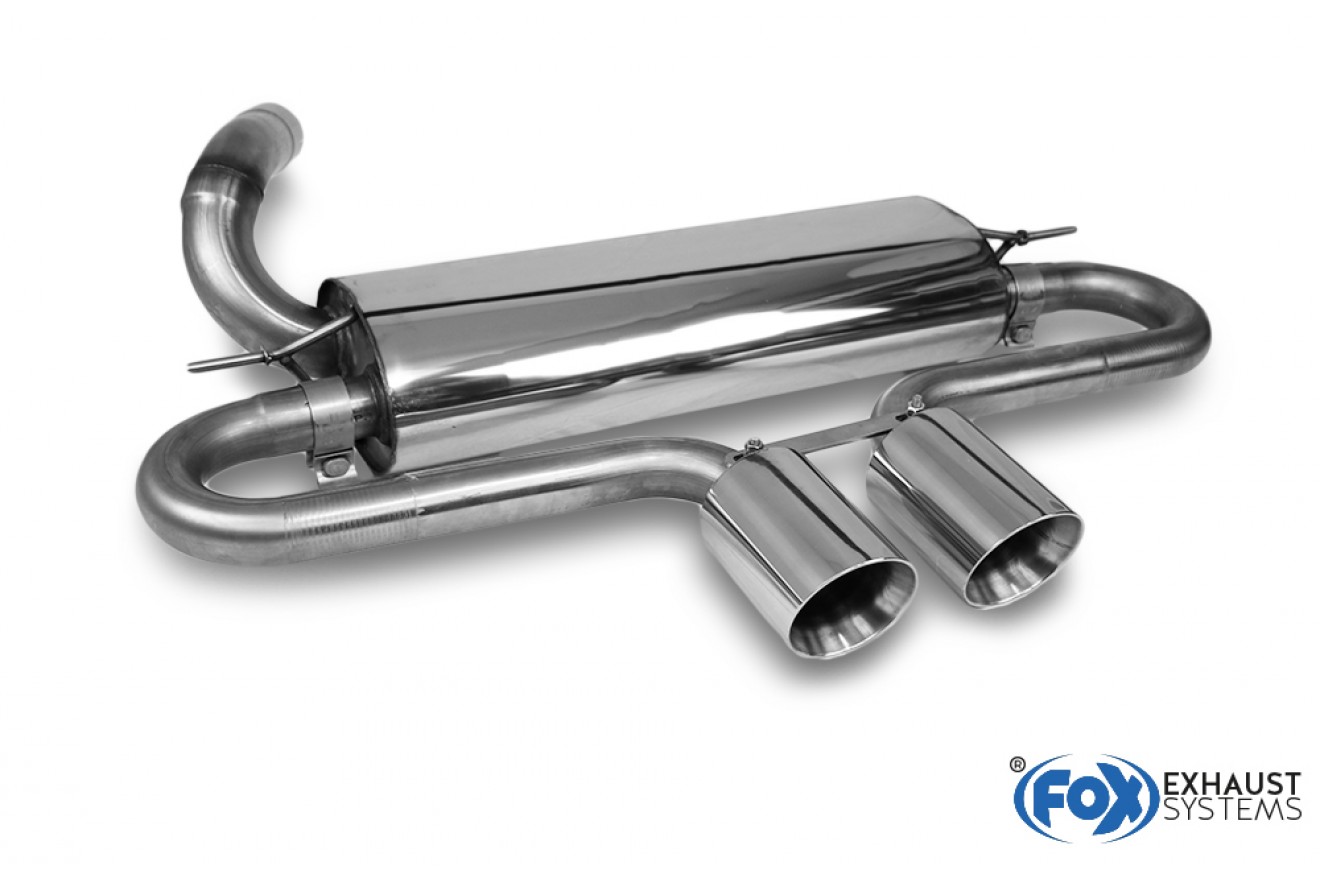 Fox Auspuff Sportauspuff Endschalldämpfer für Ford Focus III ST Fließheck 2.0l