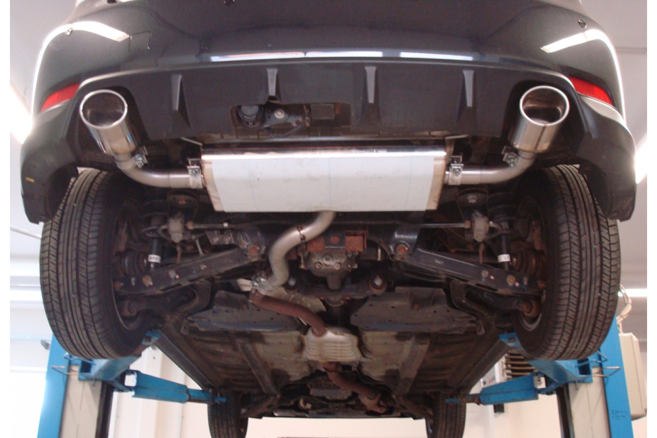 Fox Duplex Auspuff Sportauspuff Endschalldämpfer für Subaru Impreza GR AWD 2,0l