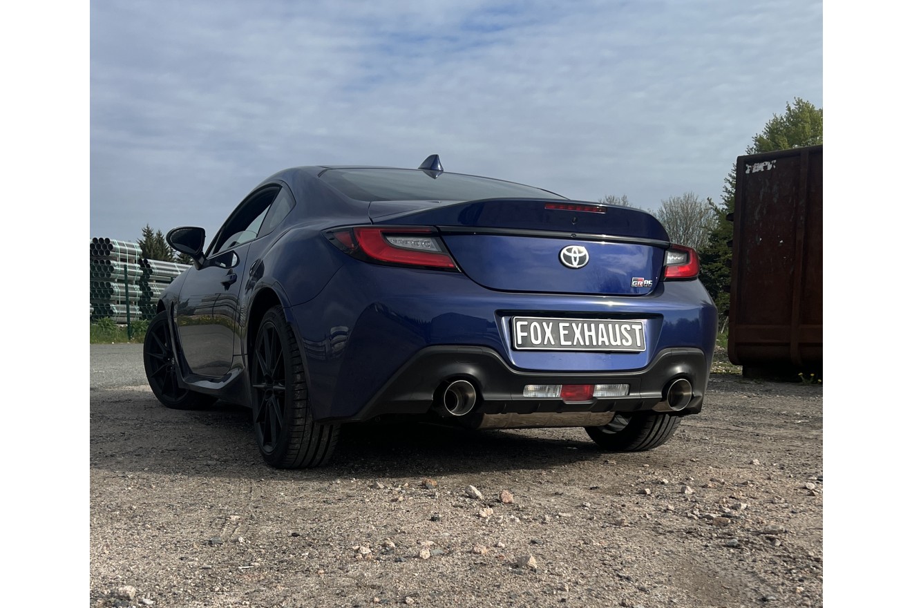 Fox Duplex Auspuff Sportauspuff Endschalldämpfer für Toyota GR86 2,4l 172kW