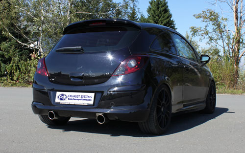 Fox Duplex Auspuff Sportauspuff Komplettanlage für Opel Corsa D GSI 1,6l 110kW Fox Duplex Auspuff Sportauspuff Komplettanlage für Opel Corsa D GSI 1,6l 110kW