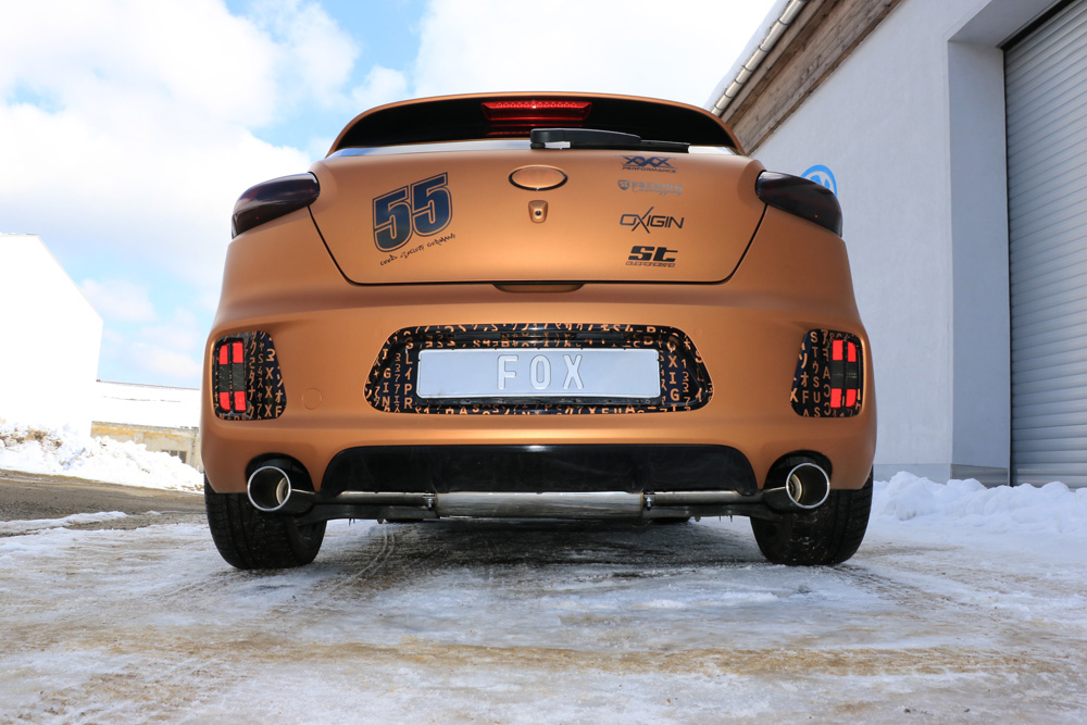 Fox Duplex Auspuff Sportauspuff Komplettanlage für Kia Pro Cee`d GT 1.6l 150kW