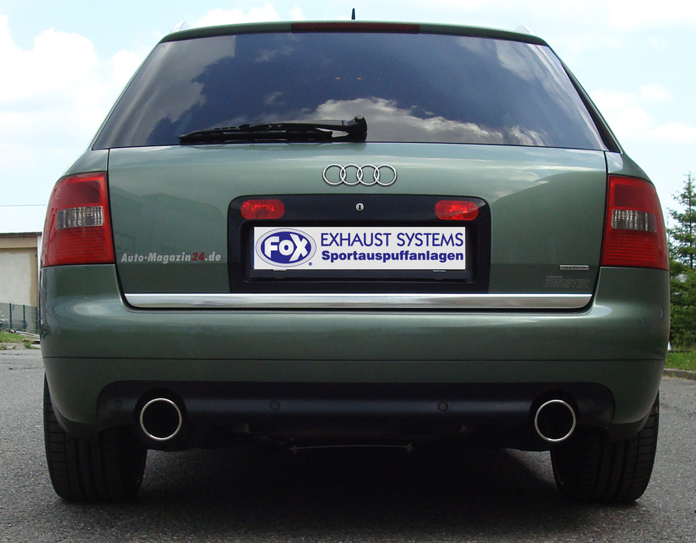 Fox Duplex Auspuff Sportauspuff Komplettanlage für Audi A6/ S6 4B quattro 2.7l