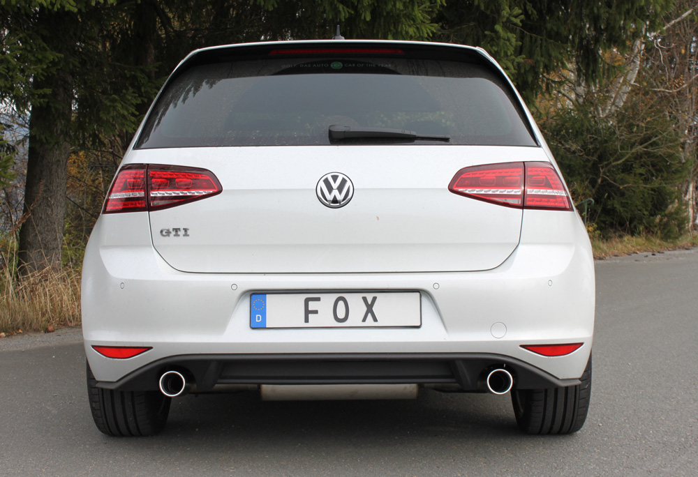 Fox Duplex Auspuff Sportauspuff für VW Golf VII GTI 2.0l 162/169/195kW