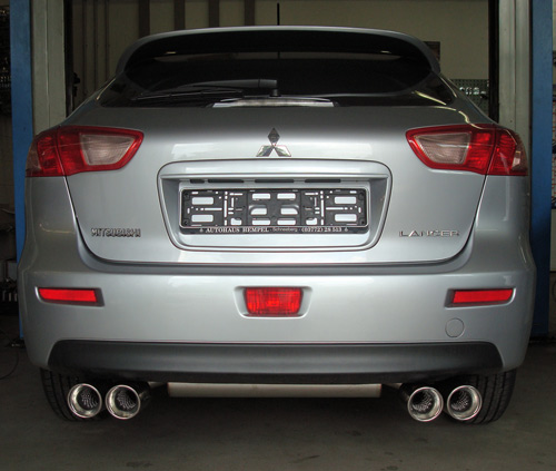 Fox Duplex Auspuff Sportauspuff Sportendschalldämpfer für Mitsubishi Lancer CYO
