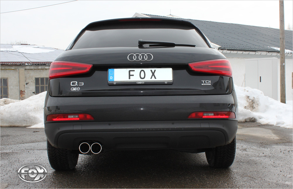 Fox Auspuff Sportauspuff Auspuff Sportauspuffanlage Komplettanlage für Audi Q3