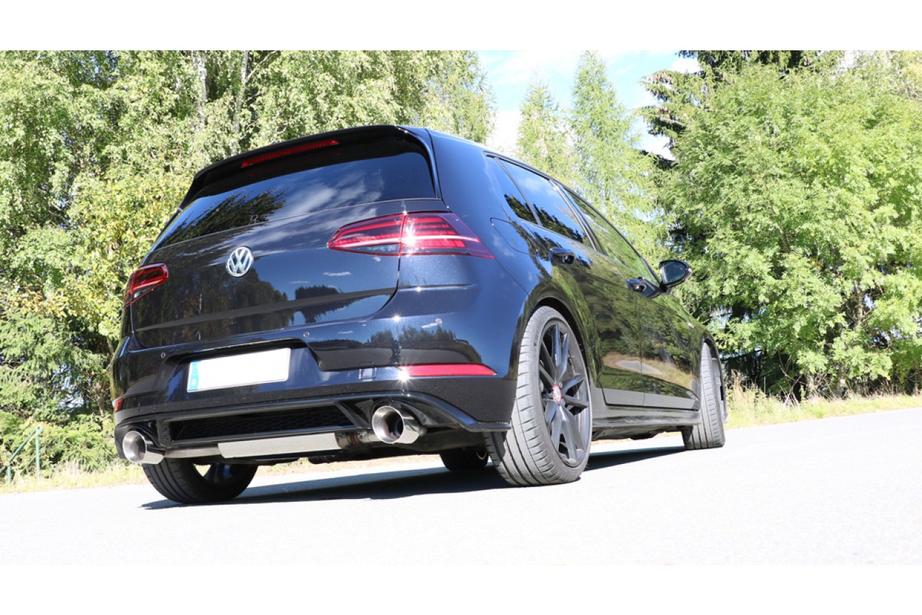 Fox Duplex Auspuff Sportauspuff Komplettanlage für VW Golf VII 2,0l GTI Facelift