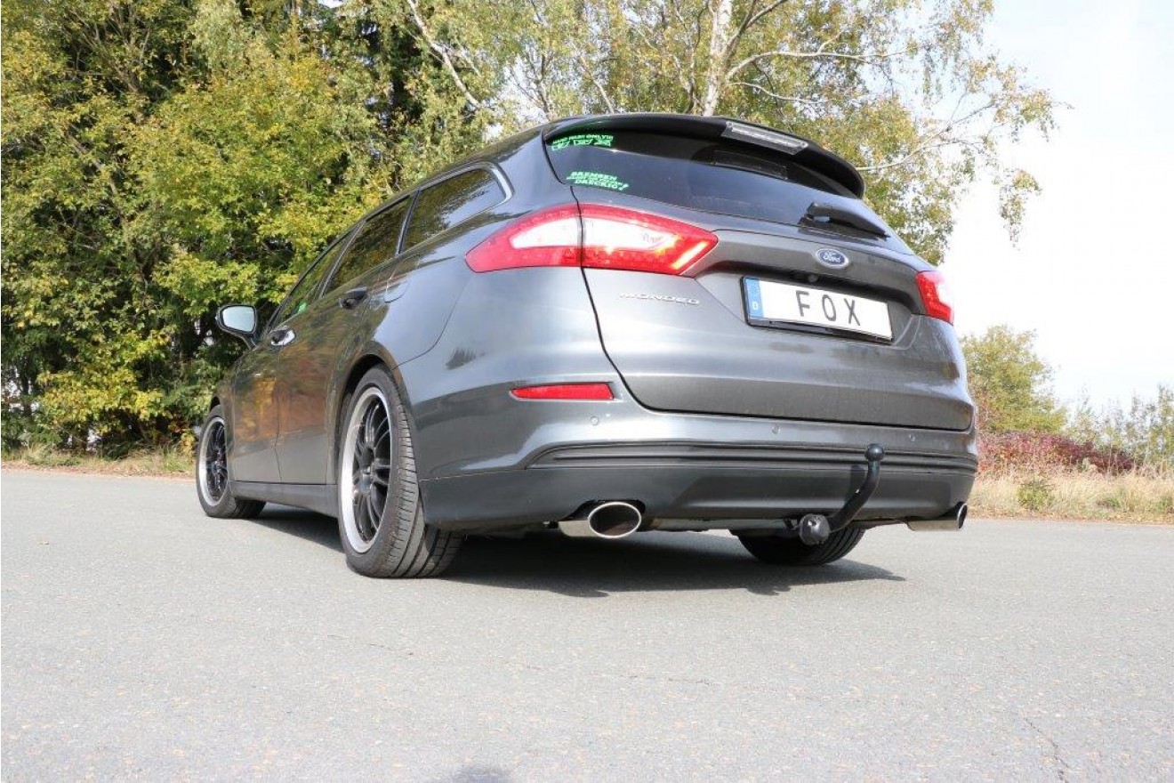 Fox Duplex Auspuff Sportauspuff Sportendschalldämpfer für Ford Mondeo V Turnier