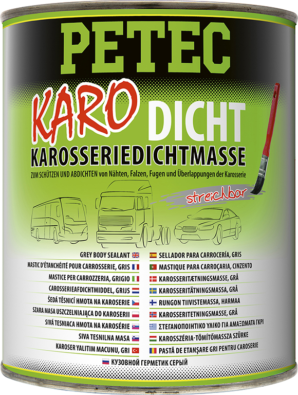 Petec Dichtstoff Karo-Dich Karosseriedichtmasse grau Pinseldose 1kg 94130