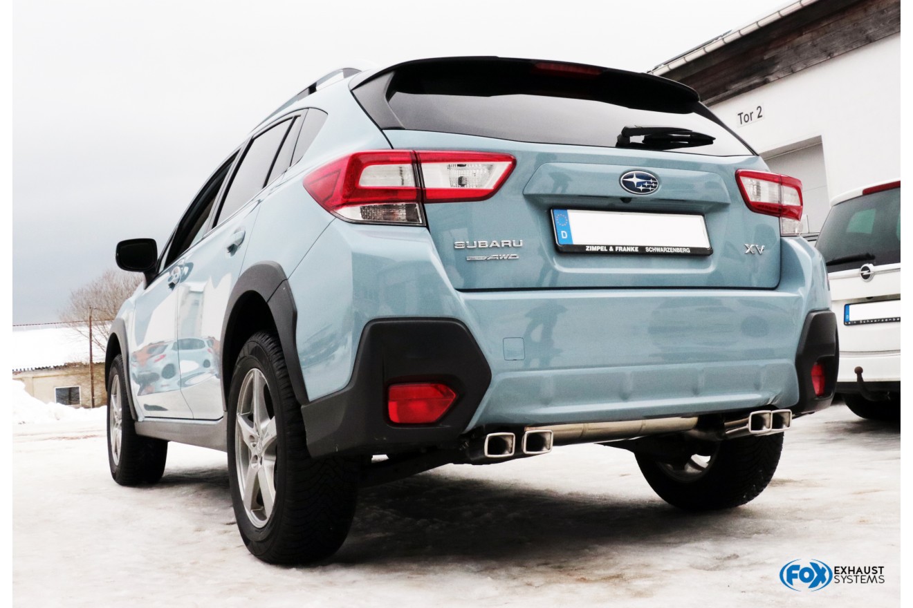 Fox Duplex Auspuff Sportauspuff Komplettanlage für Subaru XV G5 1,6l 84kW