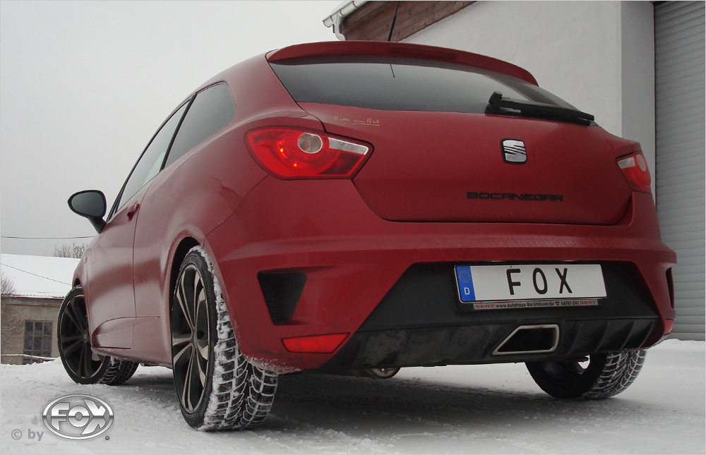 Fox Auspuff Sportauspuff Endschalldämpfer für Seat Ibiza 6J Cupra 1.4l 132kW