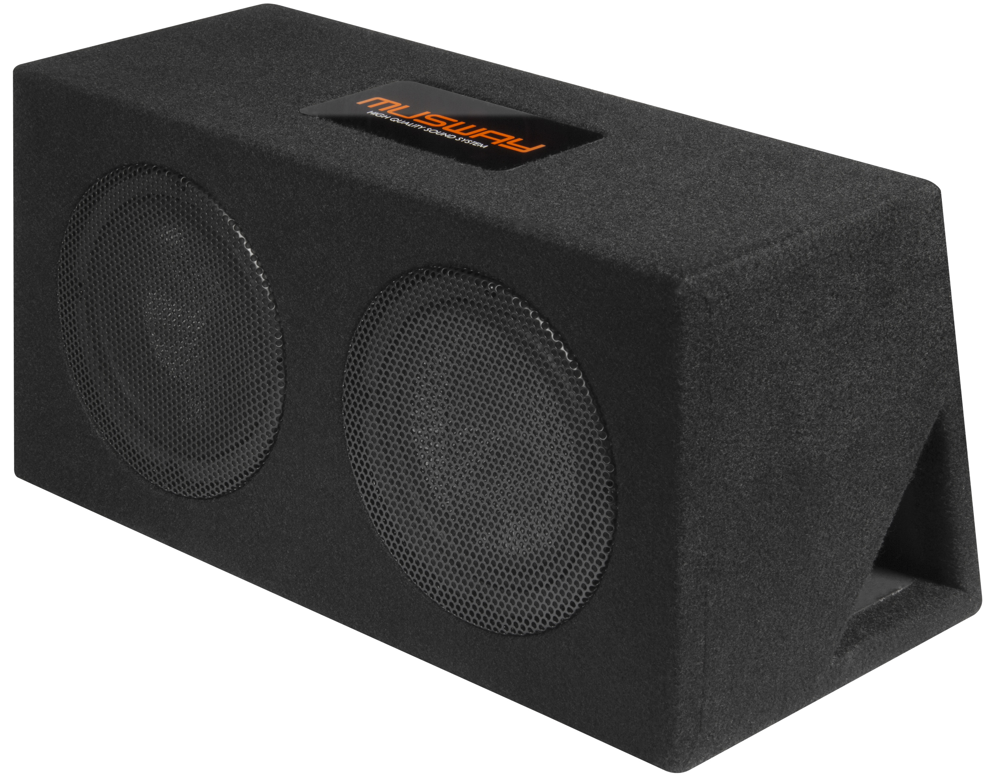 MUSWAY Dual Bassreflex-Gehäusesub MR-208Q Subwoofer Bassbox 800W