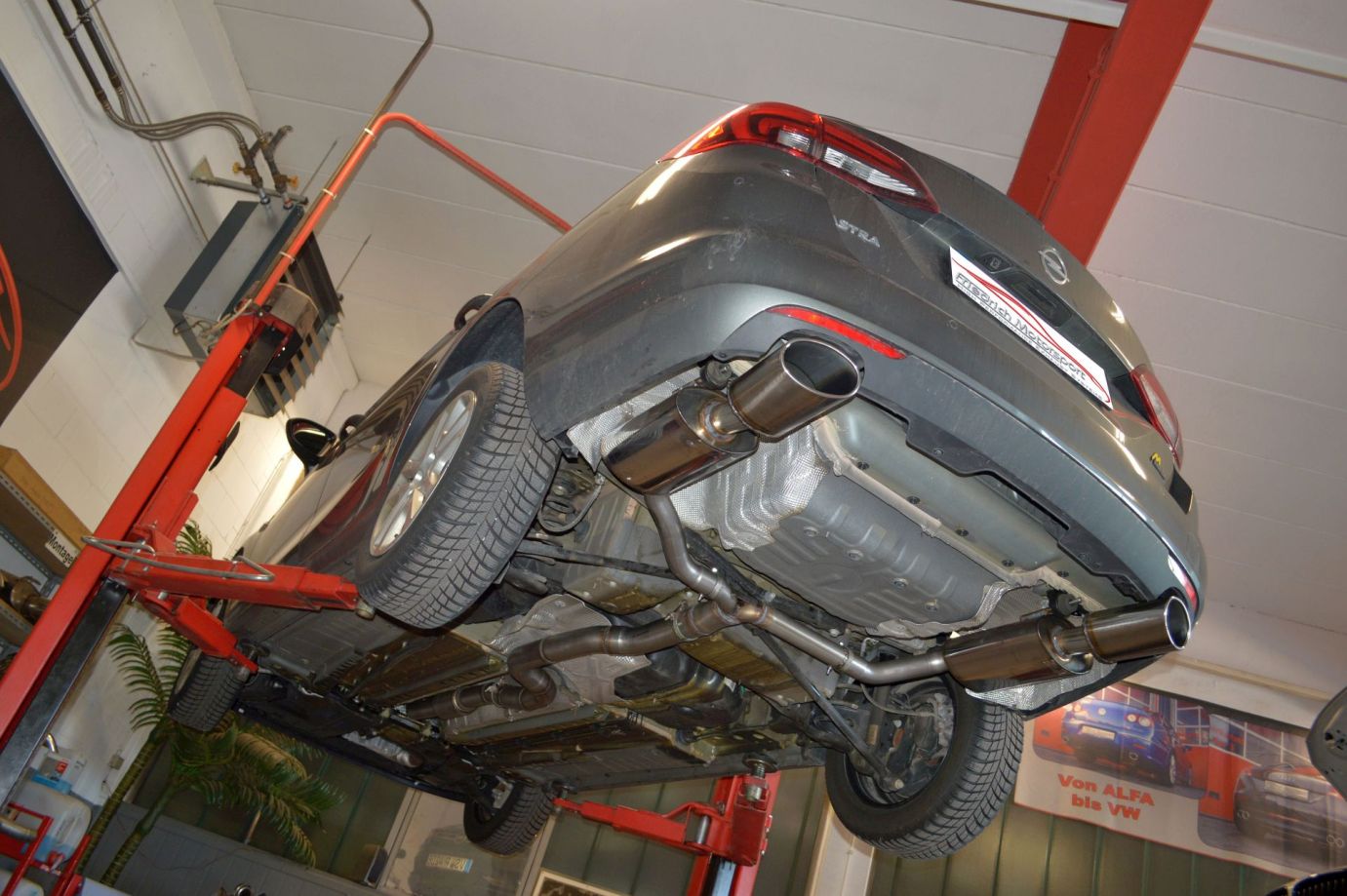 Friedrich Motorsport 76mm Sportauspuff Anlage für Opel Astra K Sports Tourer 15-