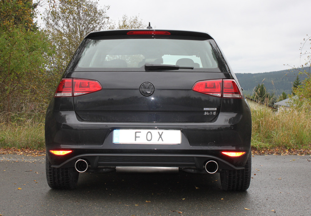 Fox Duplex Auspuff Sportauspuff für VW Golf VII 1.2l 1.4l 1.6l 2.0l 