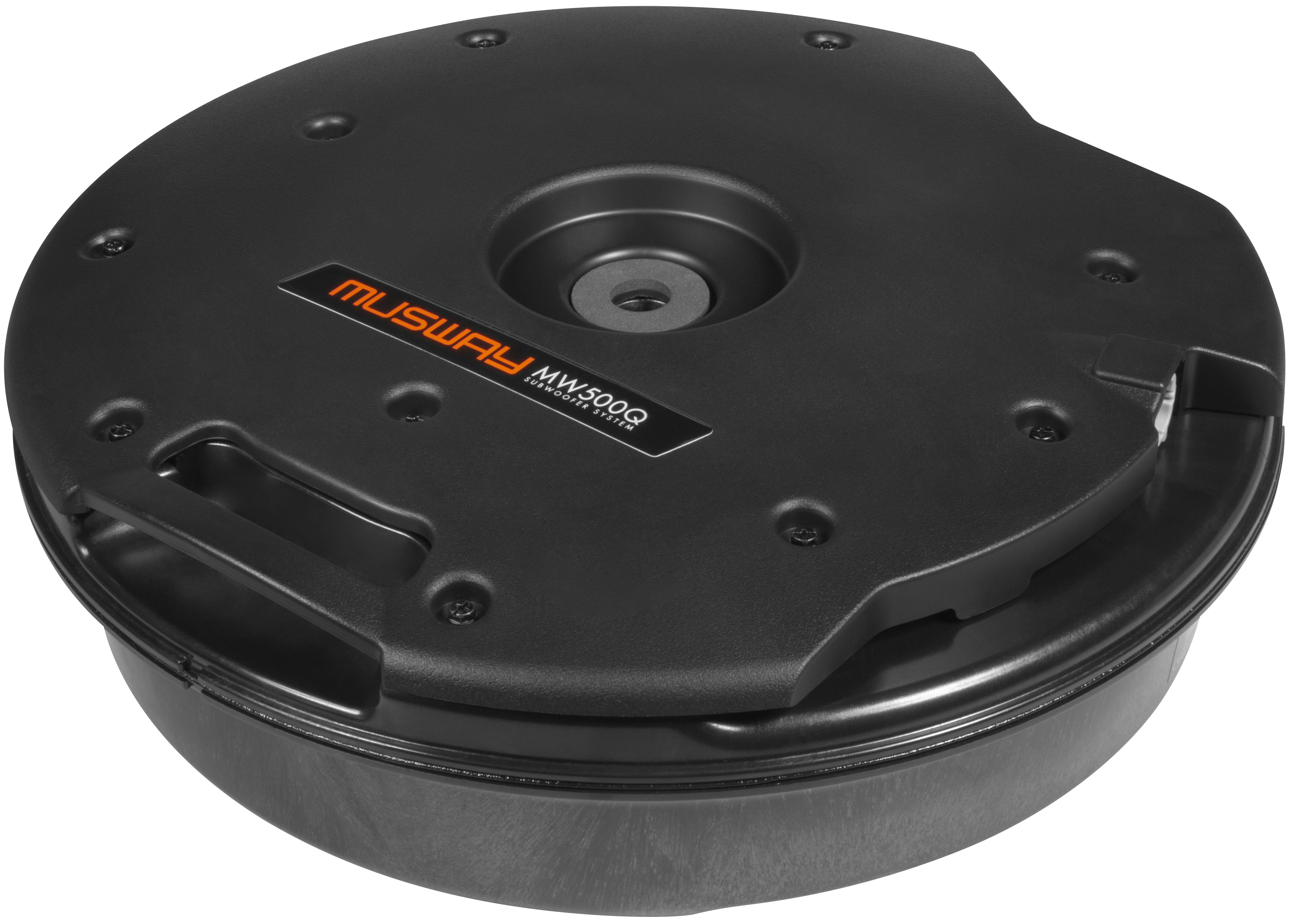 MUSWAY Reserverad Bassreflex-Gehäusesub MW-500Q Bassreflexbox 2x13 cm MW500Q