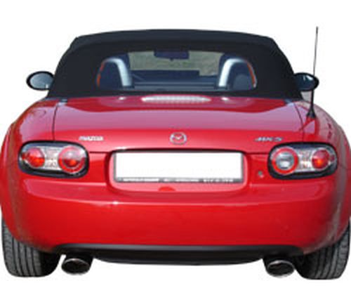 Fox Duplex Auspuff Sportauspuff Endschalldämpfer für Mazda MX5 Typ NC 2.0l 118kW