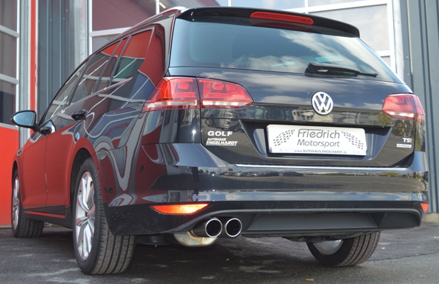 Friedrich Motorsport 76mm Auspuff Sportauspuff für VW Golf VII Variant ab 2013 