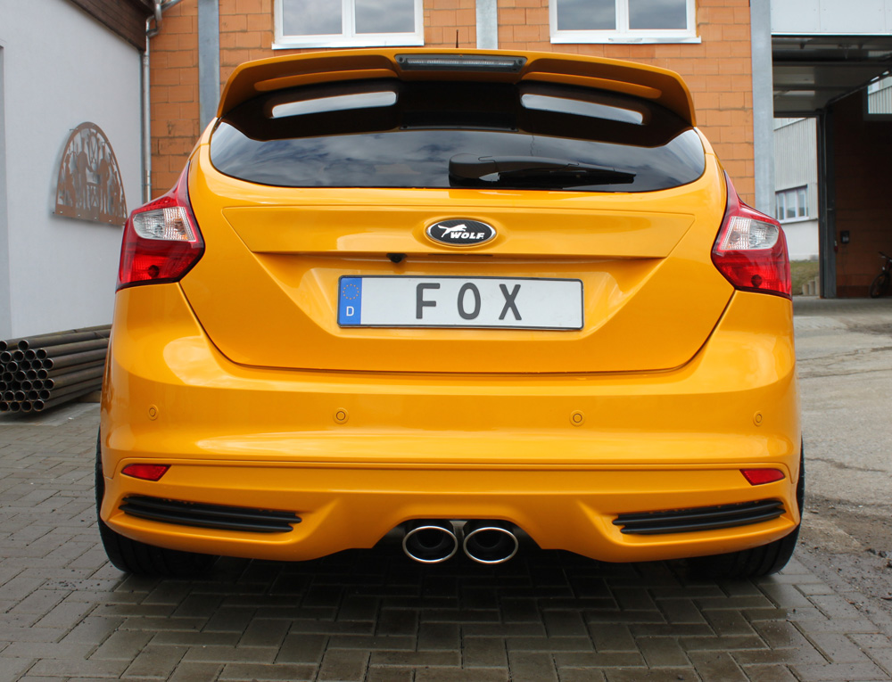 Fox Auspuff Sportauspuff mittig für Ford Focus 3 ST Fließheck 2.0l 184kW