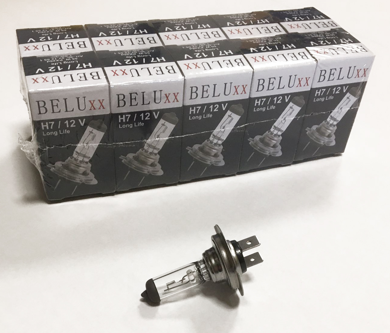 Beluxx H7 Halogen Glühlampe Glühbirne Longlife 12V 55W 10 Stück