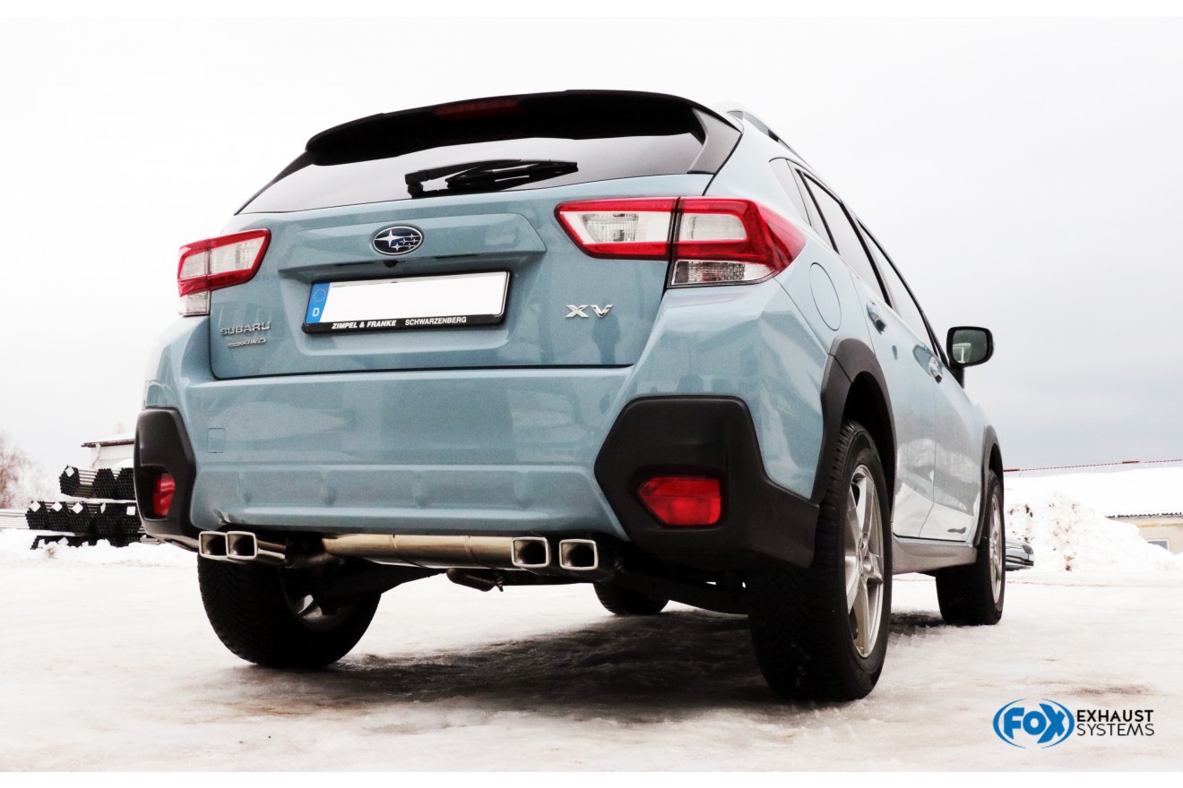 Fox Duplex Auspuff Sportauspuff Komplettanlage für Subaru XV G5 1,6l 84kW