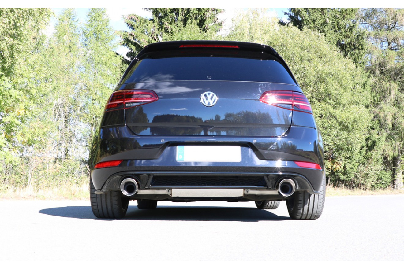 Fox Duplex Auspuff Sportauspuff Komplettanlage für VW Golf VII 2,0l GTI Facelift