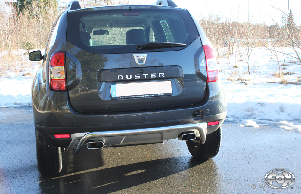 Fox Duplex Auspuff Sportauspuff Sportendschalldämpfer Dacia Duster 4x4 1,6l 