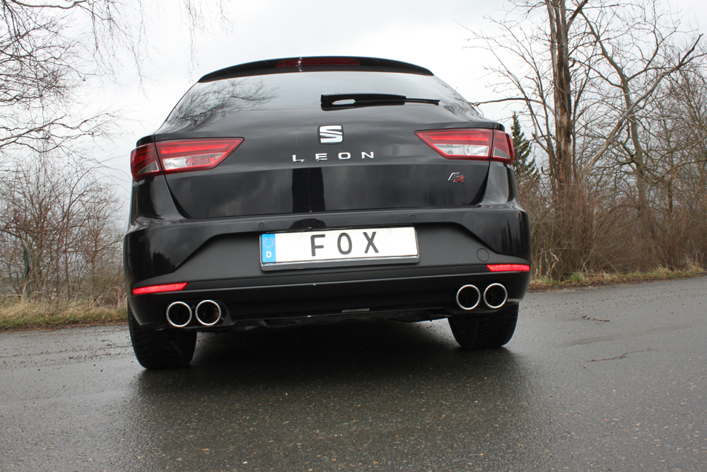 Fox Duplex Sportauspuff Komplettanlage für Seat Leon ST 5F nicht 4-drive 2.0