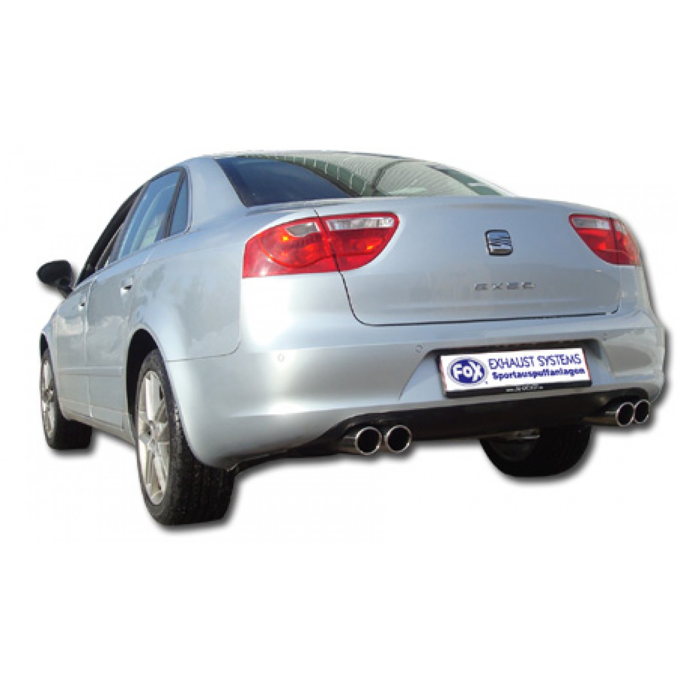 Fox Sportauspuff Duplex Sportendschalldämpfer für Seat Exeo - 3R 1.6l 75kW 1.8l 