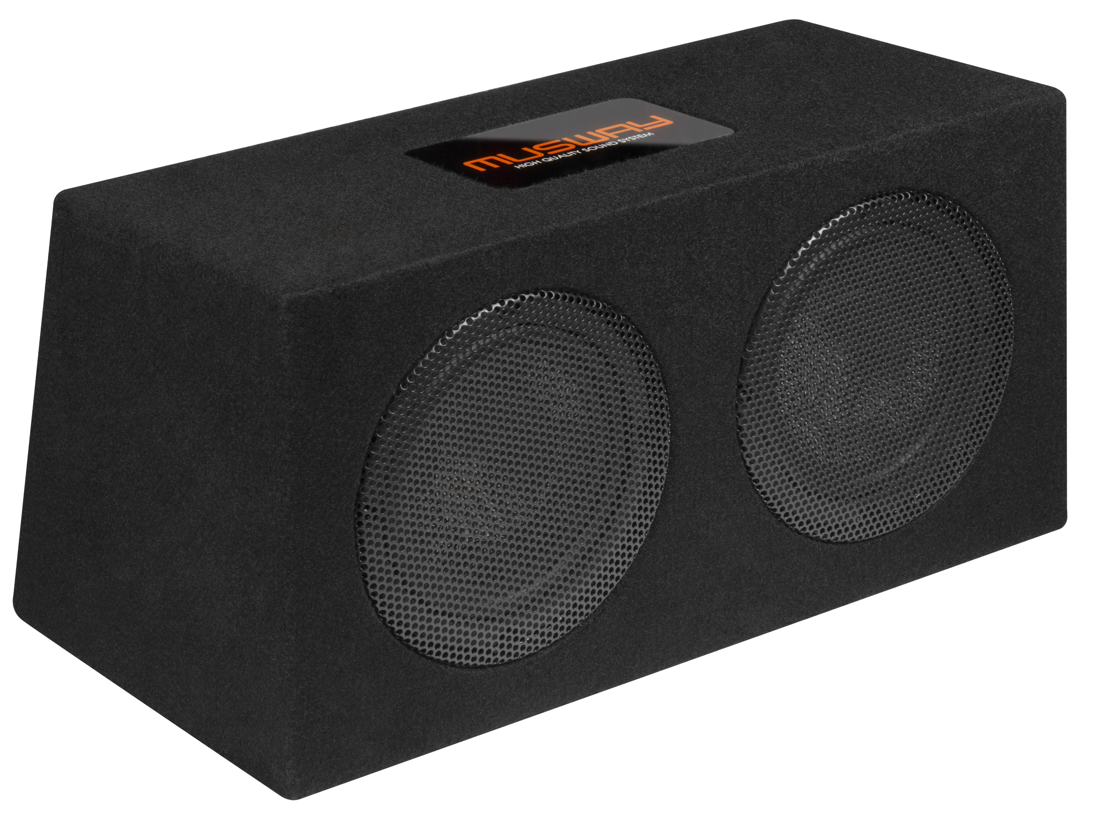 MUSWAY Dual Bassreflex-Gehäusesub MR-208Q Subwoofer Bassbox 800W