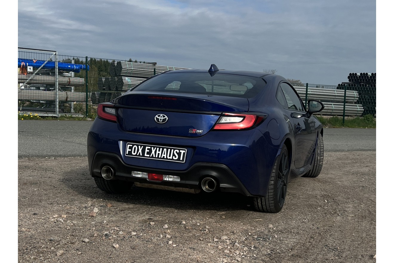 Fox Duplex Auspuff Sportauspuff Endschalldämpfer für Toyota GR86 2,4l 172kW