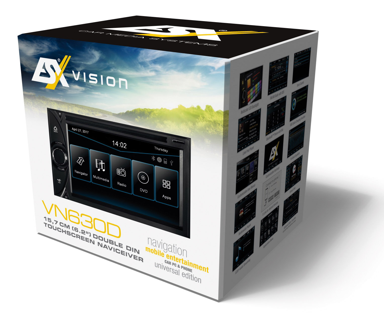 ESX Naviceiver VNC630D DVD CD Navigation Radio USB Bluetooth Multimedia