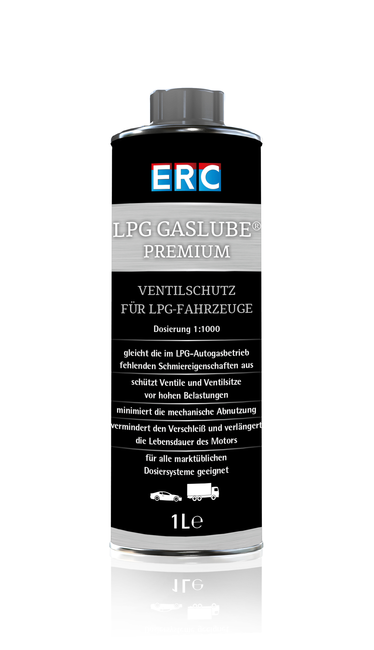 1x 1 LITER ERC Gas Lube Premium LPG-Additiv für Dosieranlagen Ventilschutz 1:100