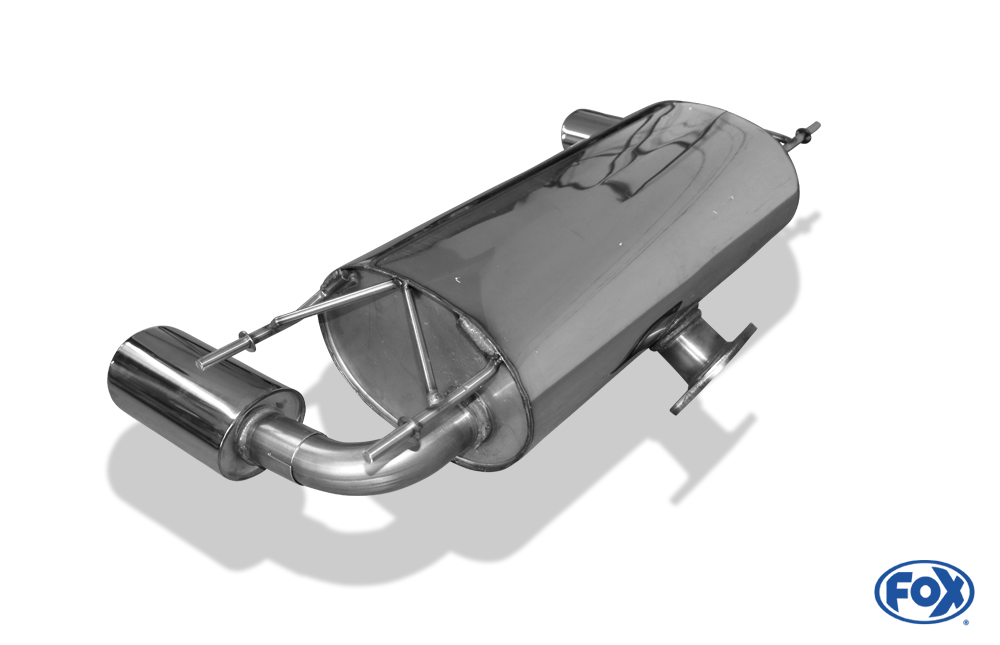 Fox Duplex Auspuff Sportauspuff Endschalldämpfer für Mazda MX5 Typ NC 2.0l 118kW