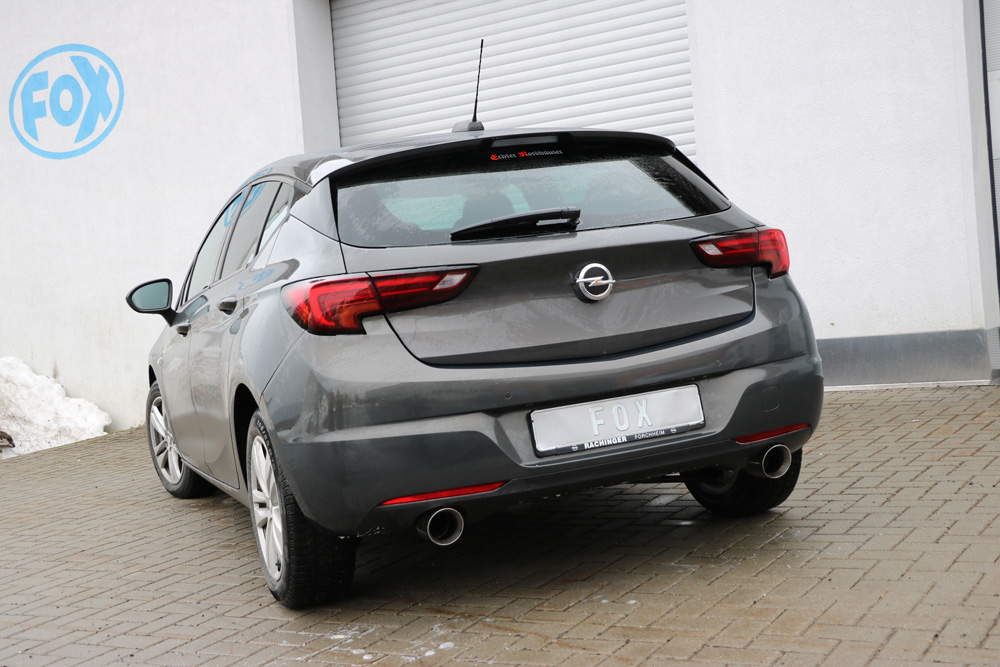 Fox Duplex Auspuff Sportauspuff Komplettanlage für Opel Astra K 1.6l Turbo  147kW