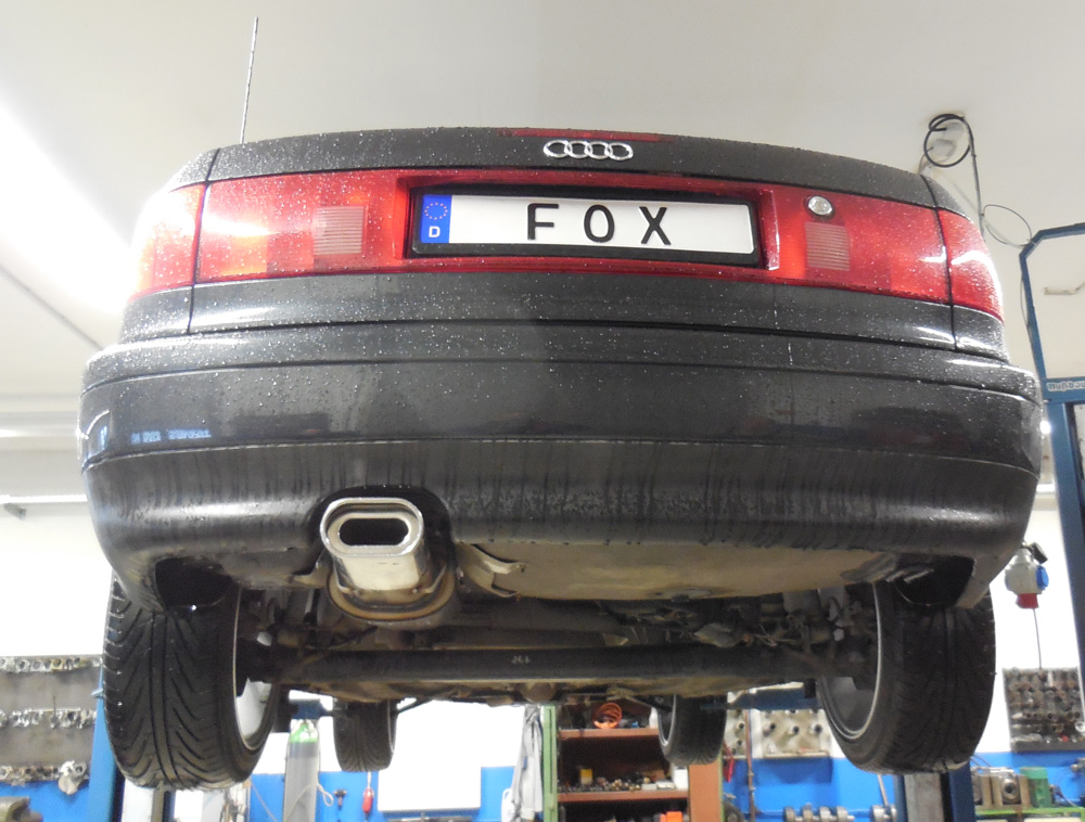 Fox Auspuff Sportauspuff Endschalldämpfer für Audi 80 B4 Cabrio 1.8l 92kW