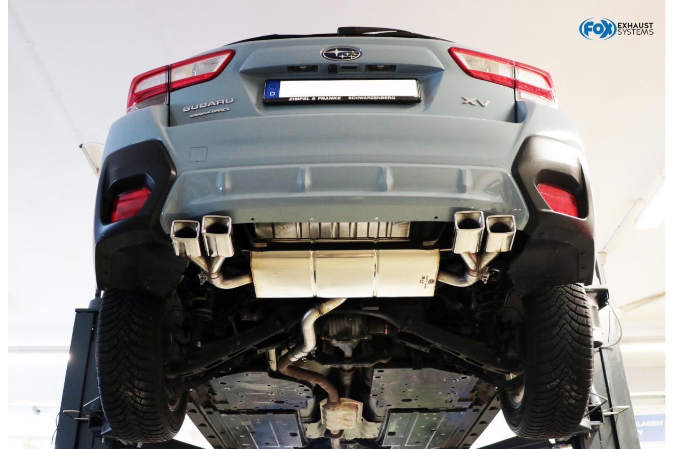 Fox Duplex Auspuff Sportauspuff Komplettanlage für Subaru XV G5 1,6l 84kW
