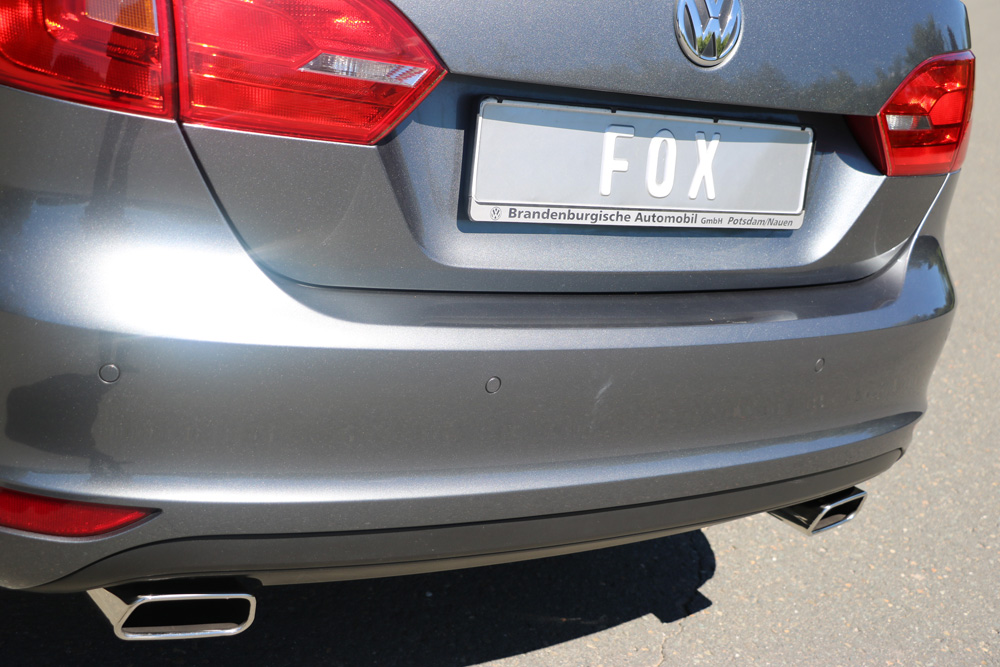 Fox Duplex Auspuff Sportauspuff Komplettanlage für VW Jetta 6 1.2l 1.4l 1.6l 2.0