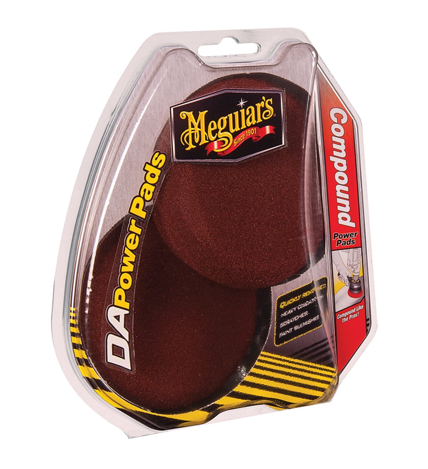 Meguiars DA Power Pads Compound Polierpad Aufbereitung Politur 2 Stk G3507INT