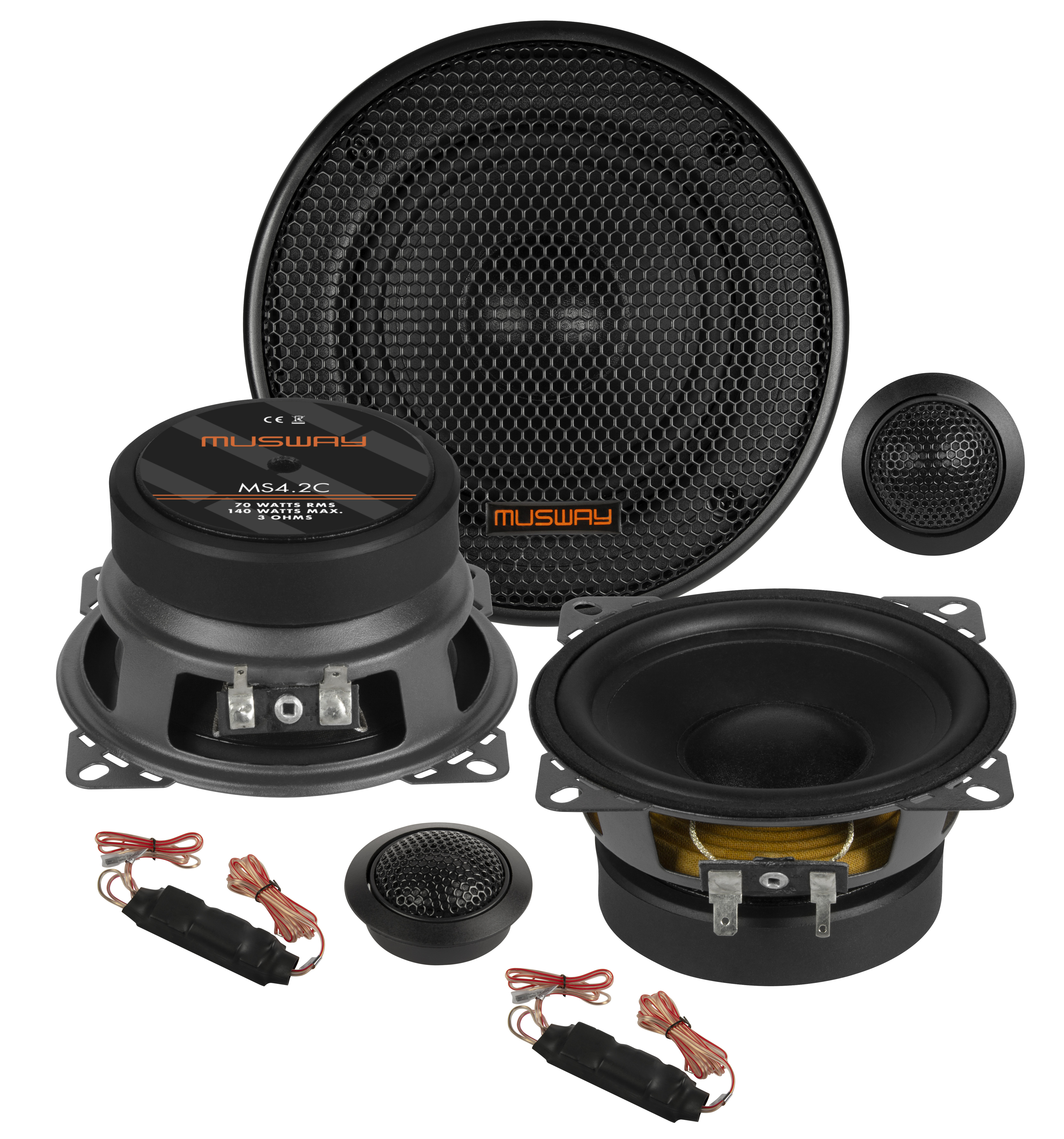 MUSWAY 2-Wege System MS-4.2C System Auto Car PKW Hifi Boxen Lautsprecher Paar MUSWAY 2-Wege System MS-4.2C System Auto Car PKW Hifi Boxen Lautsprecher Paar