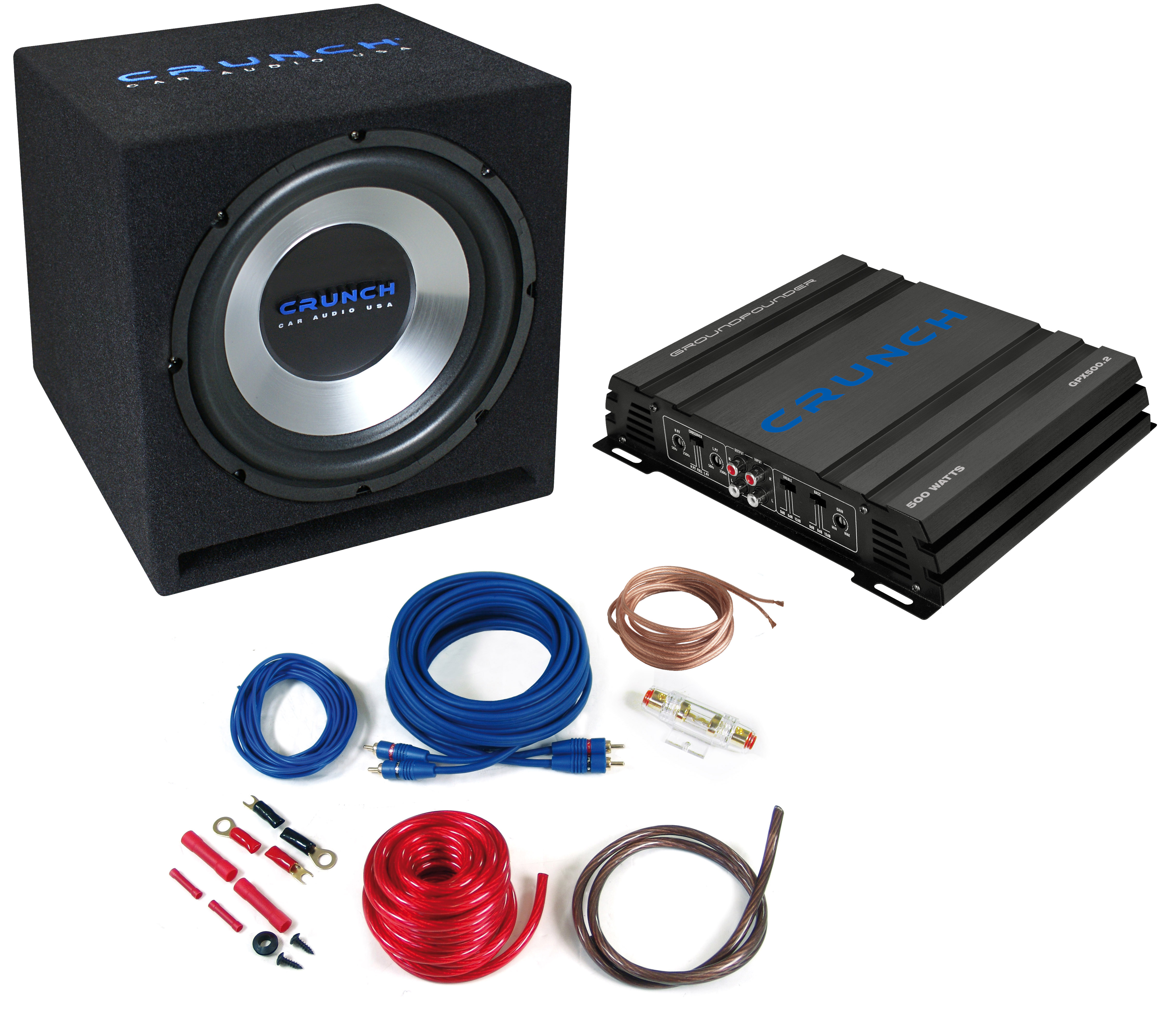 Crunch Cbp500 Car Hifi Komplett Anlage Set Kfz Auto 500 Watt Cbp 500