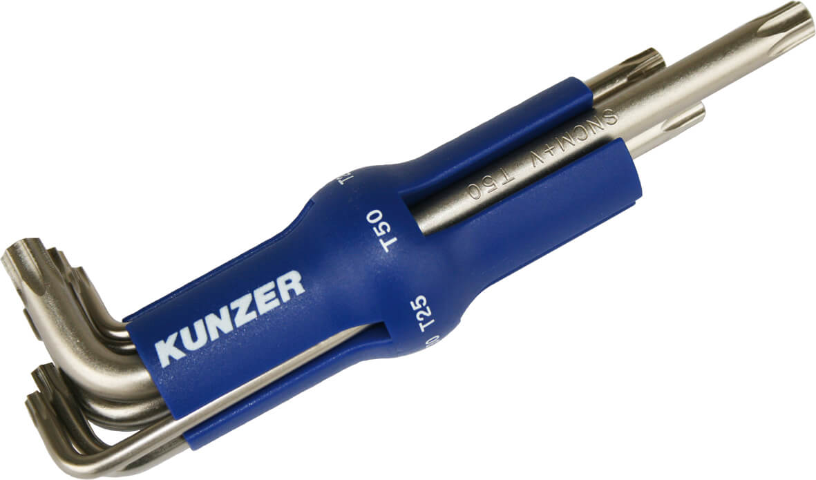 Kunzer Winkelschlüsselsatz TX-Profil+Loch, 8-tlg. 7TXS08